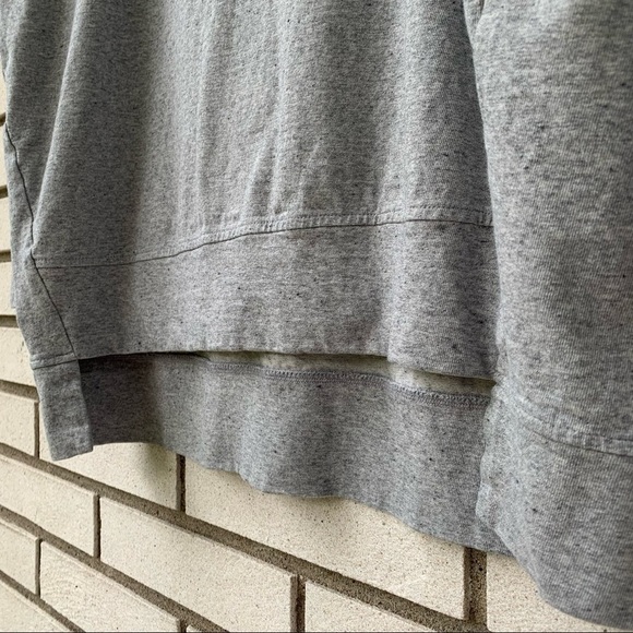 Eileen Fisher Organic Cotton Gray Crewneck Long Sleeve Hi-Low Sweatshirt XXS - Picture 5 of 12